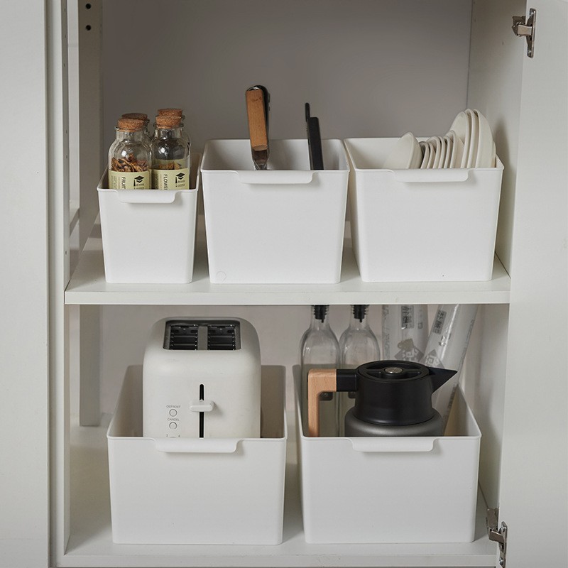 Desktop Organizer Bathroom Kitchen Portable Organizer Basket Sundries Plastic Storage Box Cosmetics Organizer Box