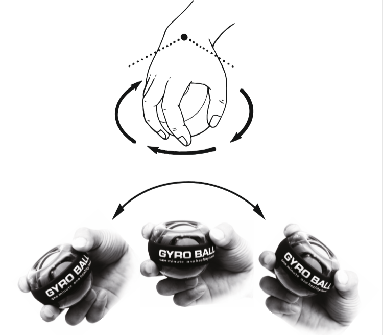 Original Wrist Trainer LED Gyroball Essential Spinner Gyroscopic Forearm Exerciser Powerful Arm Strength Workout