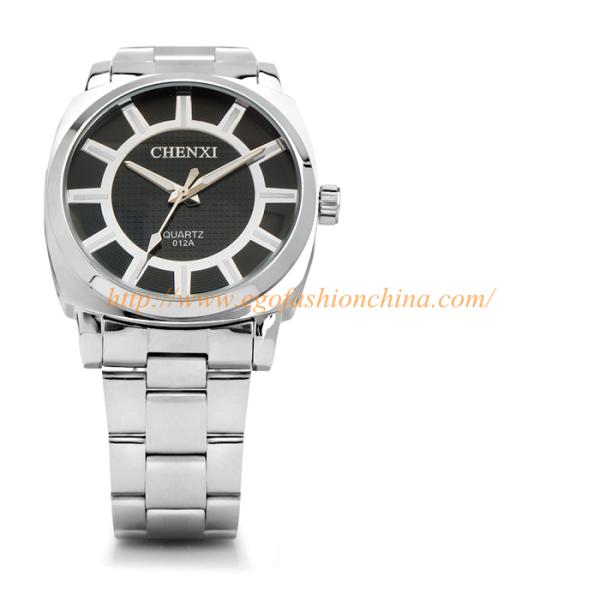 012A Stainless Steel Watches Unisex Watch Quality Steel Analog Watch Roman Numbers Watch