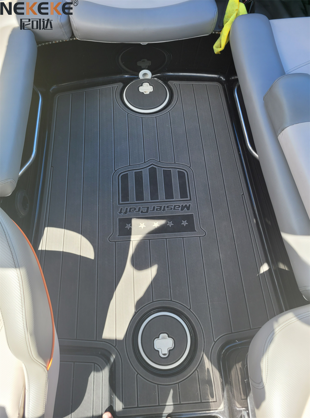 6mm Thickness 3000H UV Resistant Self Adhesive Marine EVA Flooring Boat Deck Mat for 2011 MasterCraft X25