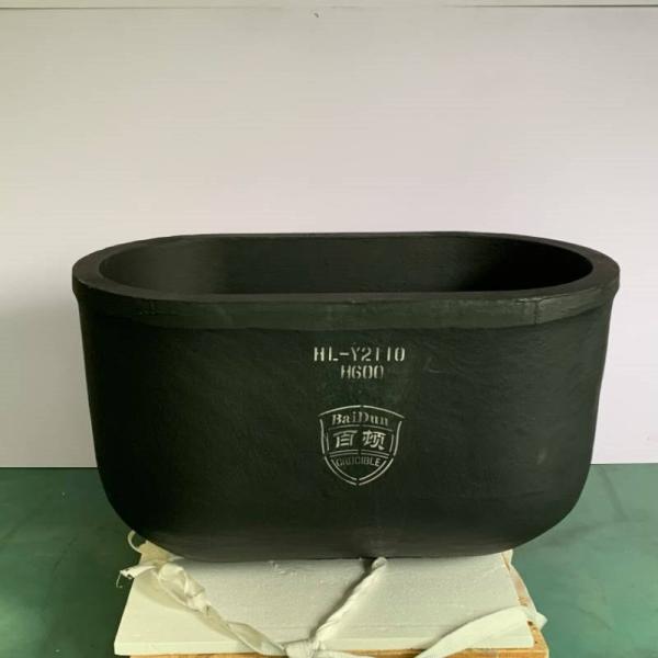 Chemical Resistant SiC Graphite Crucible Melting For Copper Bottom Diameter Customized