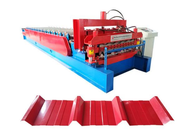 Customized Color Steel Roof Roll Forming Machine , Wall Panel Roll Forming Machine