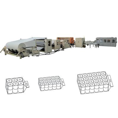Fully Automatic 48 Rolls Bundle Packing Small Toilet Paper Kitchen Towel Roll Machine Production Line For South American Tissue Paper Businesses