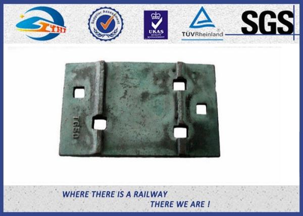 Estrada de trilho da base Railway do ferro fundido a única chapeia a placa de laço de aço