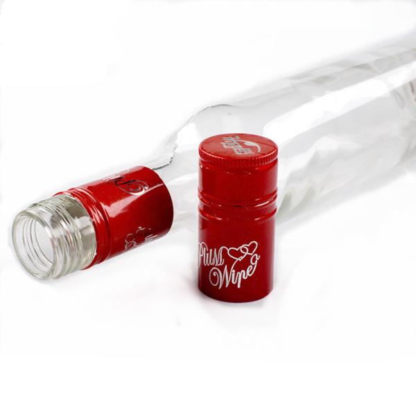 Thread Whisky Bottle Caps Aluminum Glass Bottle Closures Customized 29mm Dia