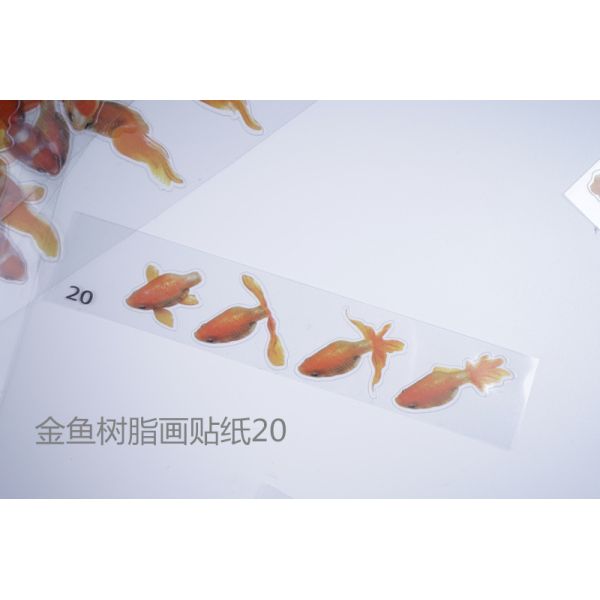3D resin goldfish stickers, resin paintings, goldfish stickers, material stickers, crystal drip glue, goldfish paintings, resin paintings, wholesale