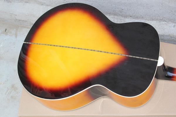 Factory Gibsons Custom 43 inch S 20 frets tobacco sunburst left acoustic guitar with electric guitar's pickup
