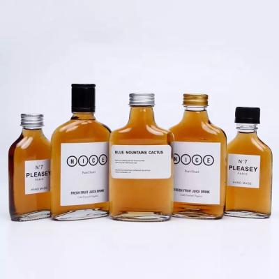 Garrafa de água de vidro de 200 ml com logotipo impresso Material do colarinho tampa de vidro tampa de spray