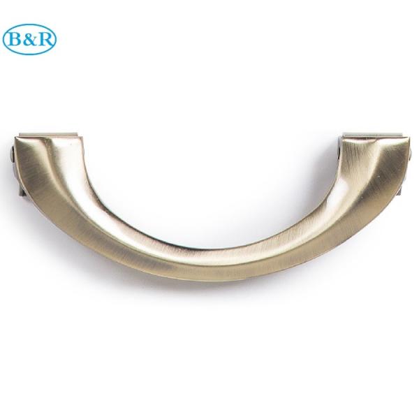 Cor material de aço do bronze da antiguidade do peso 150kg do elevador dos punhos HM002 do caixão do metal