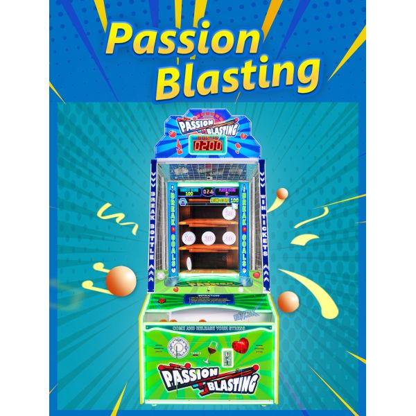 Kids Ball  Game Machine Video Toss Ball Challenge Hit Target Machine Ticket Redemption Machine