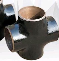 Astm A105 SCH 40 Pure Seamless Carbon Steel Cross Black Painting Pipe Fitting