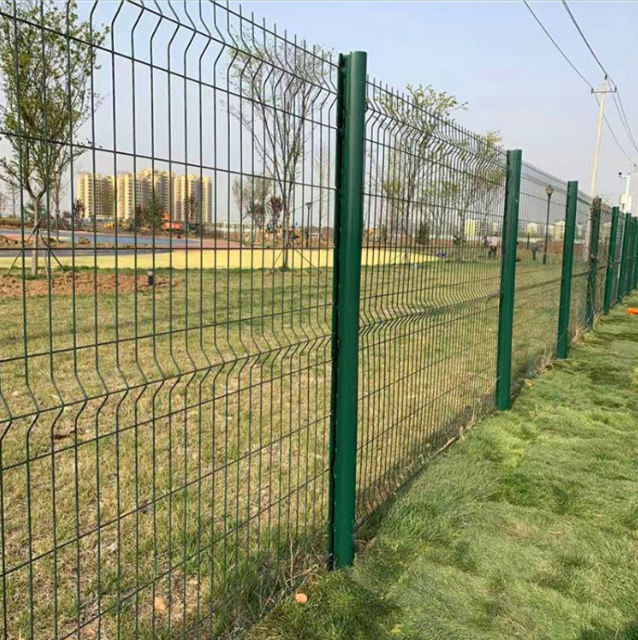 High Stiffness Mesh Anti Climb Security Fencing V Rib  3D Reinforced