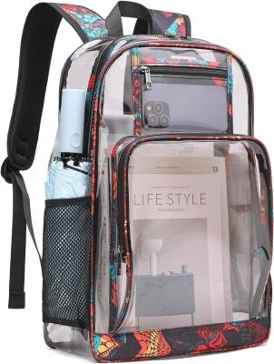 Clear Backpack Heavy Duty Kids Backpacks for Boys Clear Bookbag Stadium Approved Transparent Bags