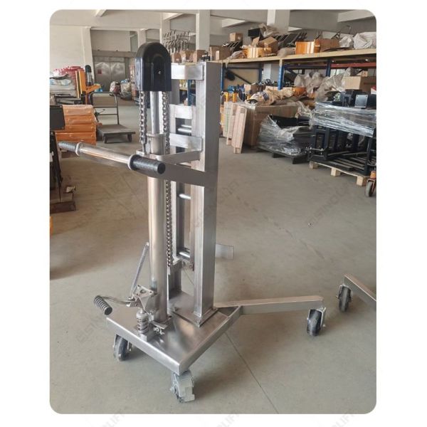 DTF450S Stainless Steel Hydraulic Drum Truck