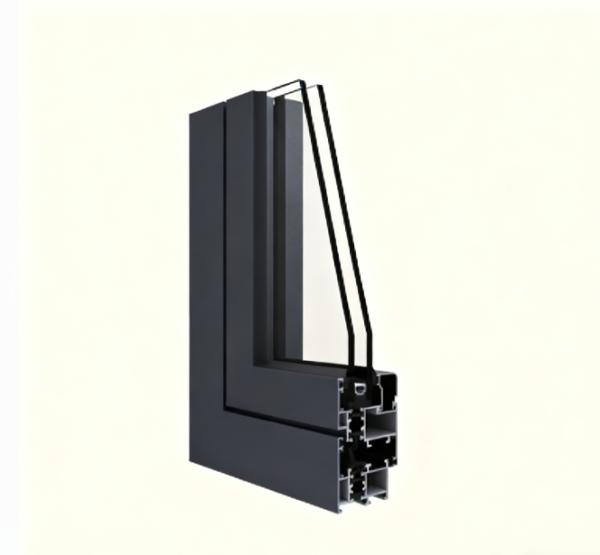 Black Thermal Insulation Casement Window JZG50 Commercial Aluminum Casement Windows