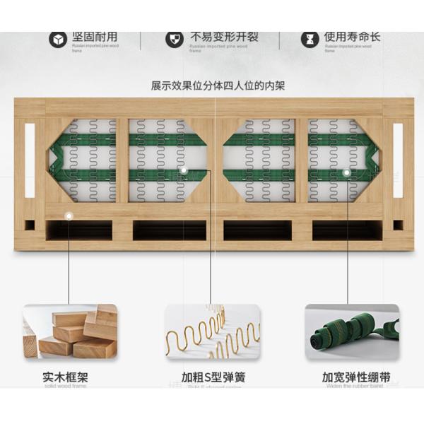 Simple Living Room Villa Furniture Fabric Upholstery Surface Walnut Color scratch resistance