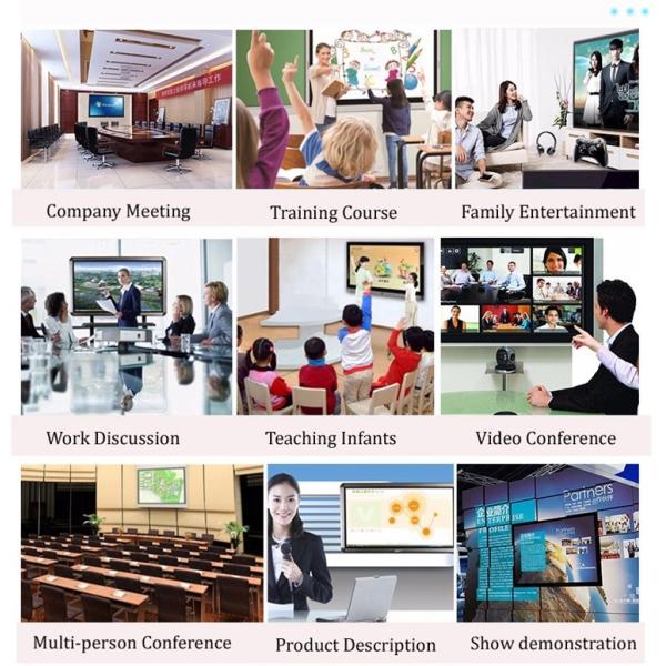 1920 X 1080 Interactive Digital Whiteboard All In One 65 75 86'' ​School Teaching