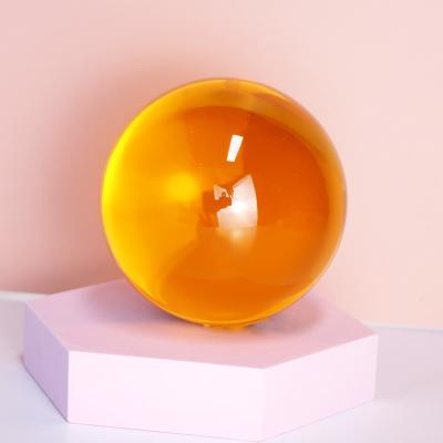 Bola de bolhas de vidro transparente decorativa cor roxa cristal lear bola arcílica bolas de brinquedo
