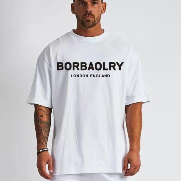 220 Gsm Cotton T Shirt High Quality Drop Shoulder Oversized T-shirt Wholesale Custom Tshirts for Men