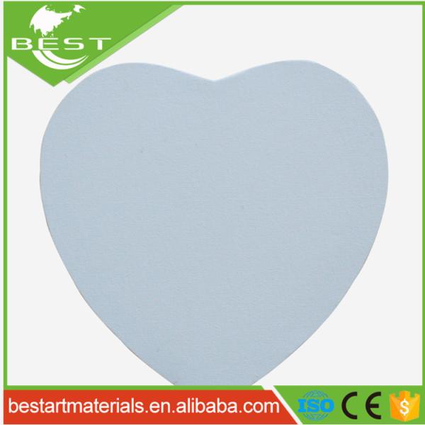 Heart Shape Stretched Canvas 30x30cm Cotton Blank for Painting