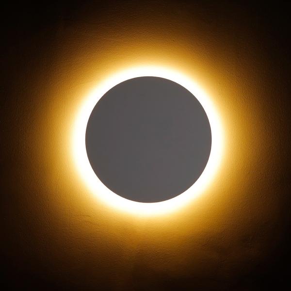 ミニマリストデザイン 5W LED丸壁ランプ 夜間補助照明 Φ300xH23mm