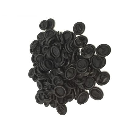 Superfície lisa do anti protetor estático confortável preto do dedo do látex das luvas
