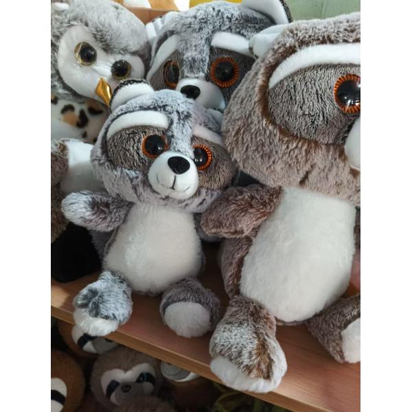 Cute Raccoon Plush Toy Stuffed Doll Cartoon Animal Crafts Gift