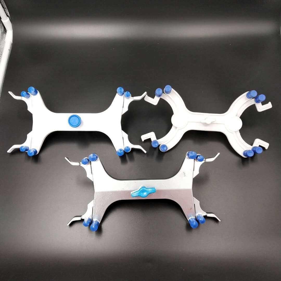 Factory Supply Customizable Acid Alkaline Butterfly Clip Glass Burette Clamp Marble Titration Stand Square Shape for Laboratory