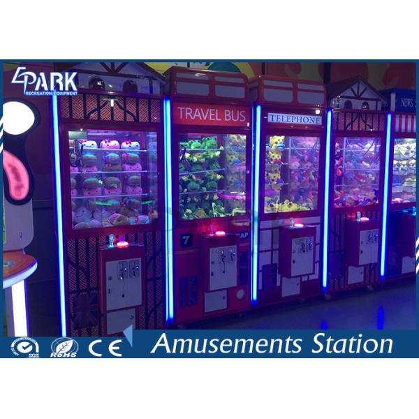 Fashion Design Toy Grabber Machine / Toy House Claw Machine Coin Operated