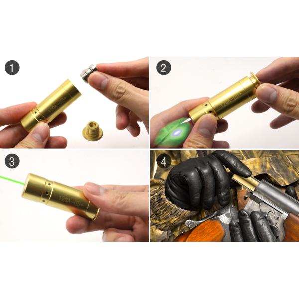 OEM Laser Bore Sight Kit Green 520nm 12GA Laser Boresighter For Hunting