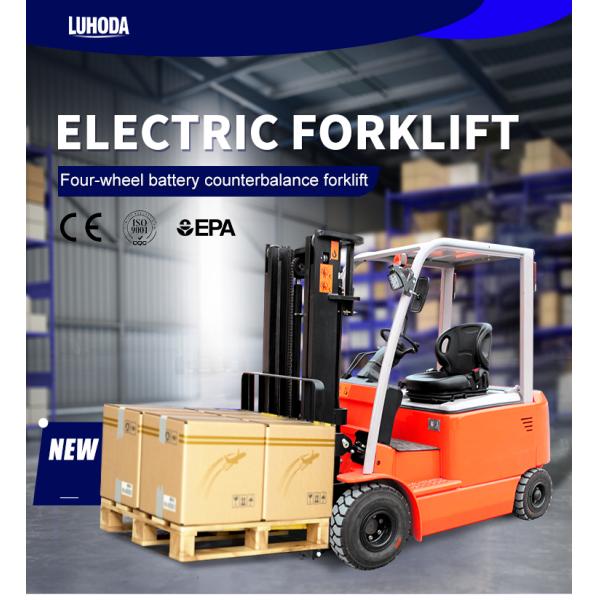 3Ton CE Farm Battery Forklift Warehouse Workshop 4 Wheel Mini Electric Forklift