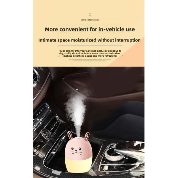 Customized Anti Dry Burn Mini Ultrasonic Humidifier Aromatherapy Diffuser Ultra Quiet
