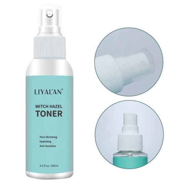 Private Label Anti-Sensitive Hydrating Shrink Pores Soothing Witch Hazel Facial Toner Spray