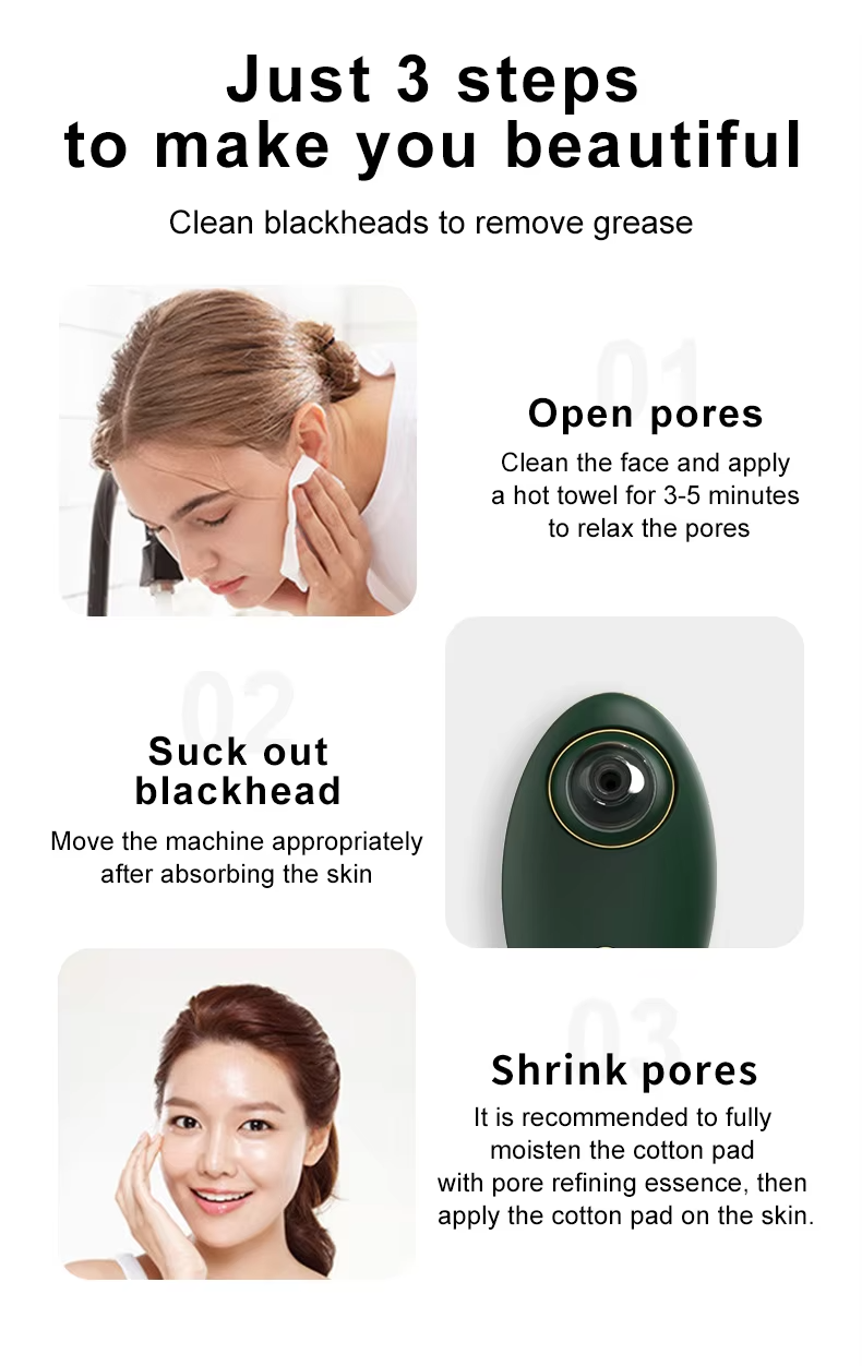 Facial Blackhead Remover Cleaning Device Vacuum Adsorption Technology For Deep Pore Cleansing Effectively Removes Stubborn Blackheads And Whiteheads