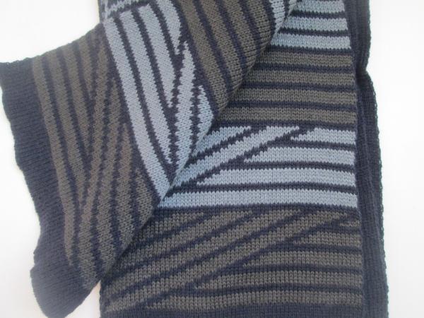 MENS acrylic hat&scarf--Jacquard winter set--soft plush lining--Winter or outdoor use