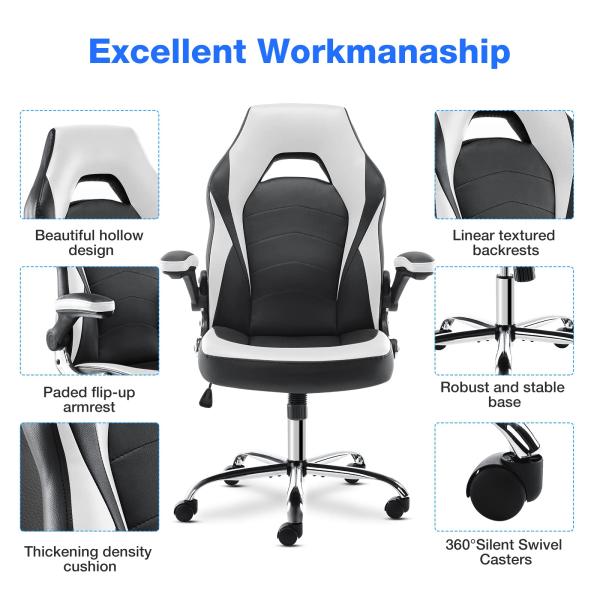 Ergonomic Racing Gaming Chair ALINUNU Direct Swivel Computer Chair with Lumbar Support