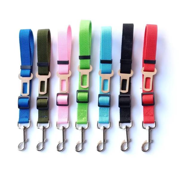 Cinturão de segurança de nylon ajustável Leash Pequeno Cão Médio Cinturão de segurança de carro