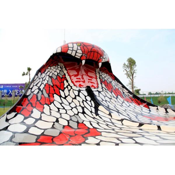 Commercial Fiberglass Water Slides For Swimming Pool 2 Person Capicity