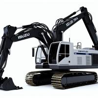 Excavadora anfibia XE215SLL con motor ISUZU de 128,5 kW Euro 2 15M