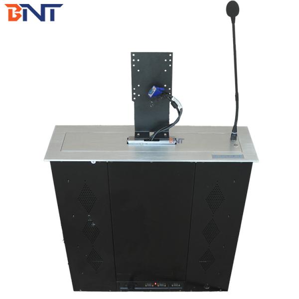 Lift Monitor Desk Lift 15.6 Inch Smart Hidden Motorized Lift Mechanism With Front Camera For Office
