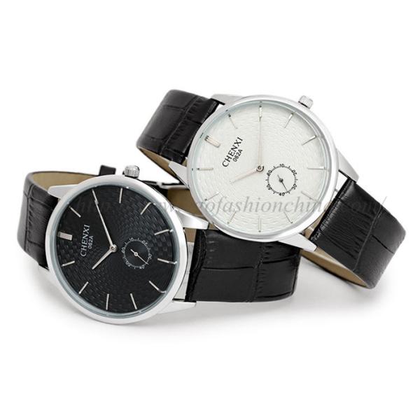 062A Your Logo Customized Watch OEM Watch Wholesale Genuine PU Leather Watch Unisex Watch