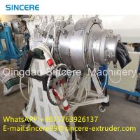 Machine de ligne d'extrusion de tubes en plastique HDPE MDPE PP PEX 50 mm 63 mm