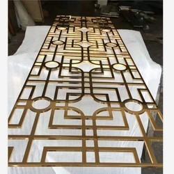 Luxury golden peacock figure decorative room divider wall panel