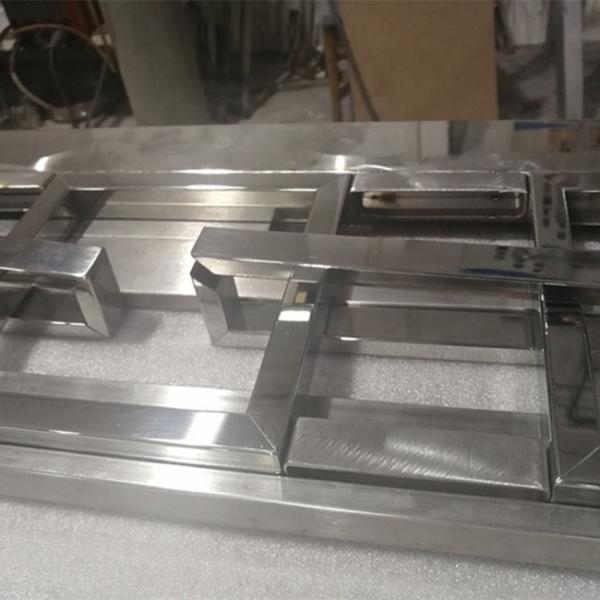 Stainless Steel 3D Expansion bolt Pattern Gold Room Partition Wall Divider Panel