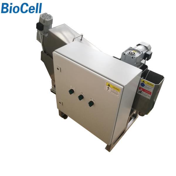SS304 6kg/H Screw Press Dewatering Machine Steel Sludge Wastewater Treatment Device