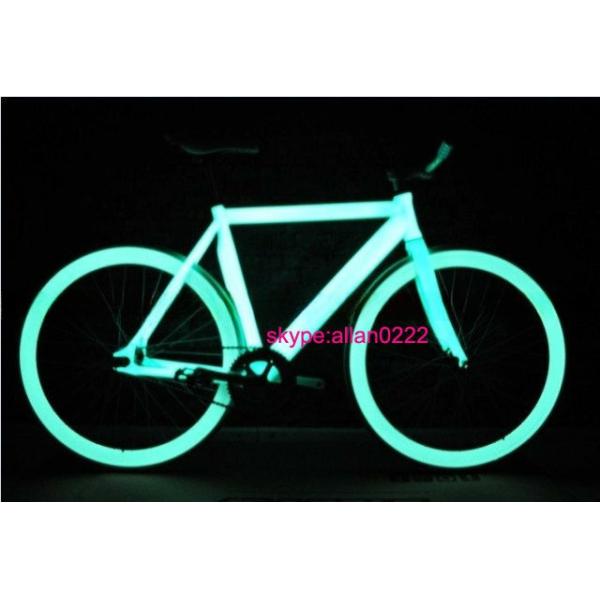 Aluminum 700C FIXED GEAR BICYCLE Glow in the Dark Lightweight and Durable