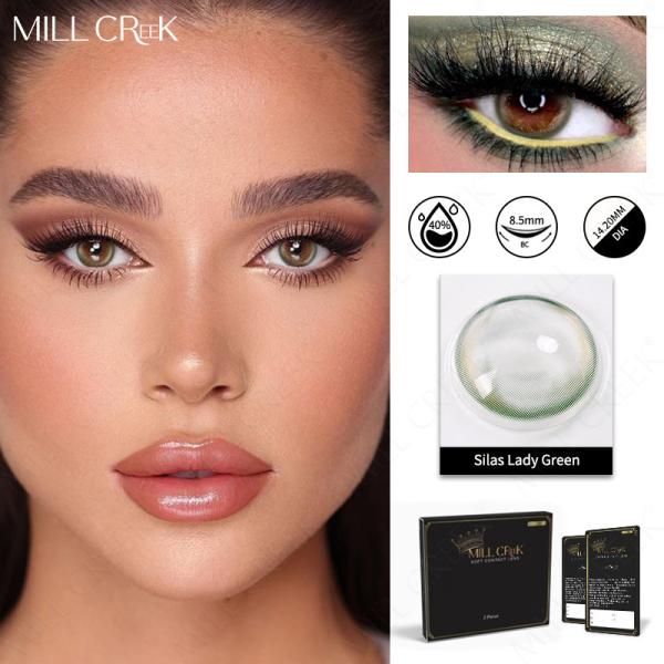 Корректирующие естественные покрашенные объективы рецепта изумрудно-зеленые