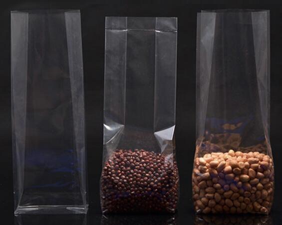 Self Adhesive Opp Pp Bopp Pe Square Bottom Clear Packing Plastic Bags, Cello Polypropylene Pouch Bags