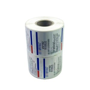 2x2 Inch Square UV Curing Adhesive Labels Perforated UV Printing Premium