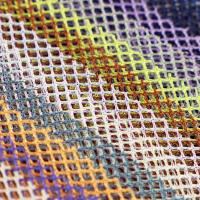 Polyester Mesh Fabric Moisture Absorption Fabric du diamant 80GSM
